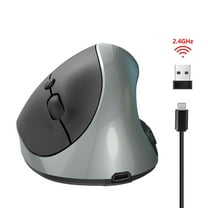 Oxodoi 2.4G Wireless Vertical Mouse,Rechargeable Ergonomic Optical Mouse with USB Receiver,10m Range,600mAh Battery