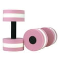 thumbnail image 1 of HOARBOEG Aquatic Exercise Dumbbells Set of 2, Water Aqua Fitness Foam Dumbbells Pool Resistance Exercise, Pink, 1 of 7