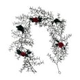 thumbnail image 1 of Oxodoi Black Halloween Wreath,Withered Rose Wreath Halloween,gothic withering branch wreath for indoor outdoor decor,lightweight rattan 6 ft (180 cm), 1 of 6