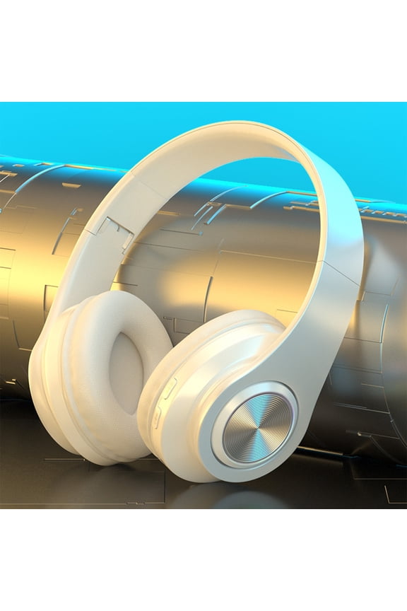 Bluetooth 5.1 Wireless Headphones with Mic,Foldable Over-Ear Headset with AUX,TF Card Slot,Subwoofer Sound,8H Playtime,for Gaming Travel