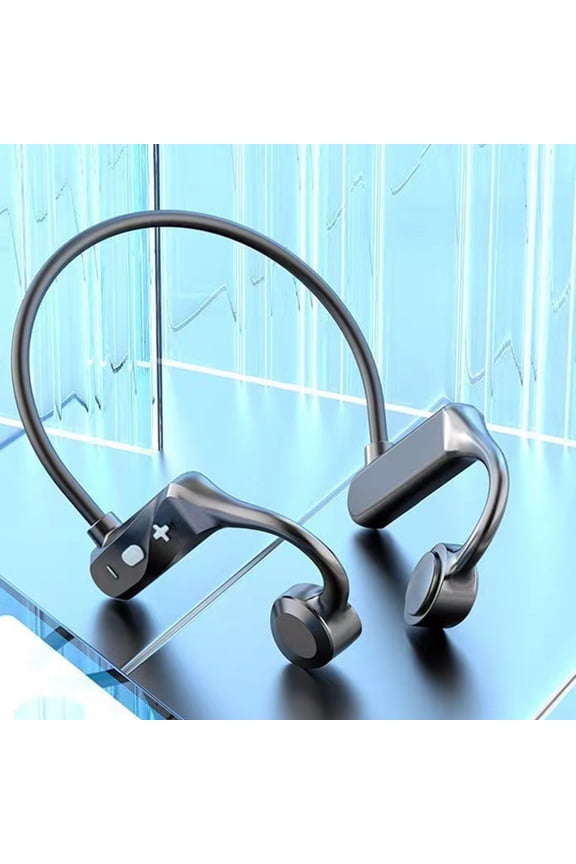 Bluetooth 5.2 Bone Conduction Headphones,Wireless Open Ear Sport Headset,Portable Stereo Headphones with Mic