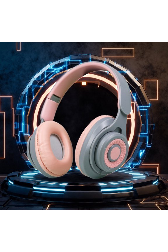 Bluetooth 5.3 Foldable Wireless Headset with Mic,Low Latency,Noise Reduction,Stereo Sound,10-Hour Battery,HIFI Audio,Comfortable Over-Ear Headphones