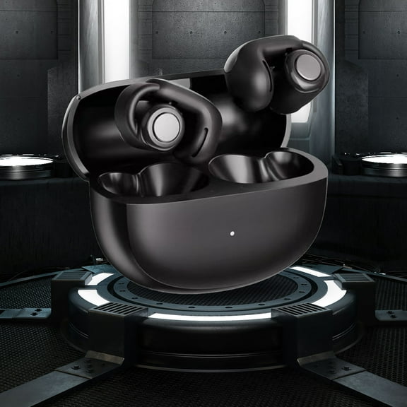 Oxodoi Bluetooth 5.3 Open Ear Clip Headset,Waterproof,Noise Cancelling,Long Battery Life,Clear Sound