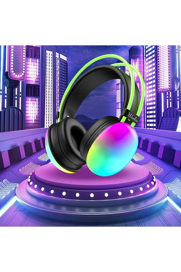 Bluetooth 5.3 Wireless Headphones with Mic,Foldable Over-Ear Headset,15H Battery,Stereo Subwoofer,Wired & Wireless Mode,for Mobile,PC,Gaming