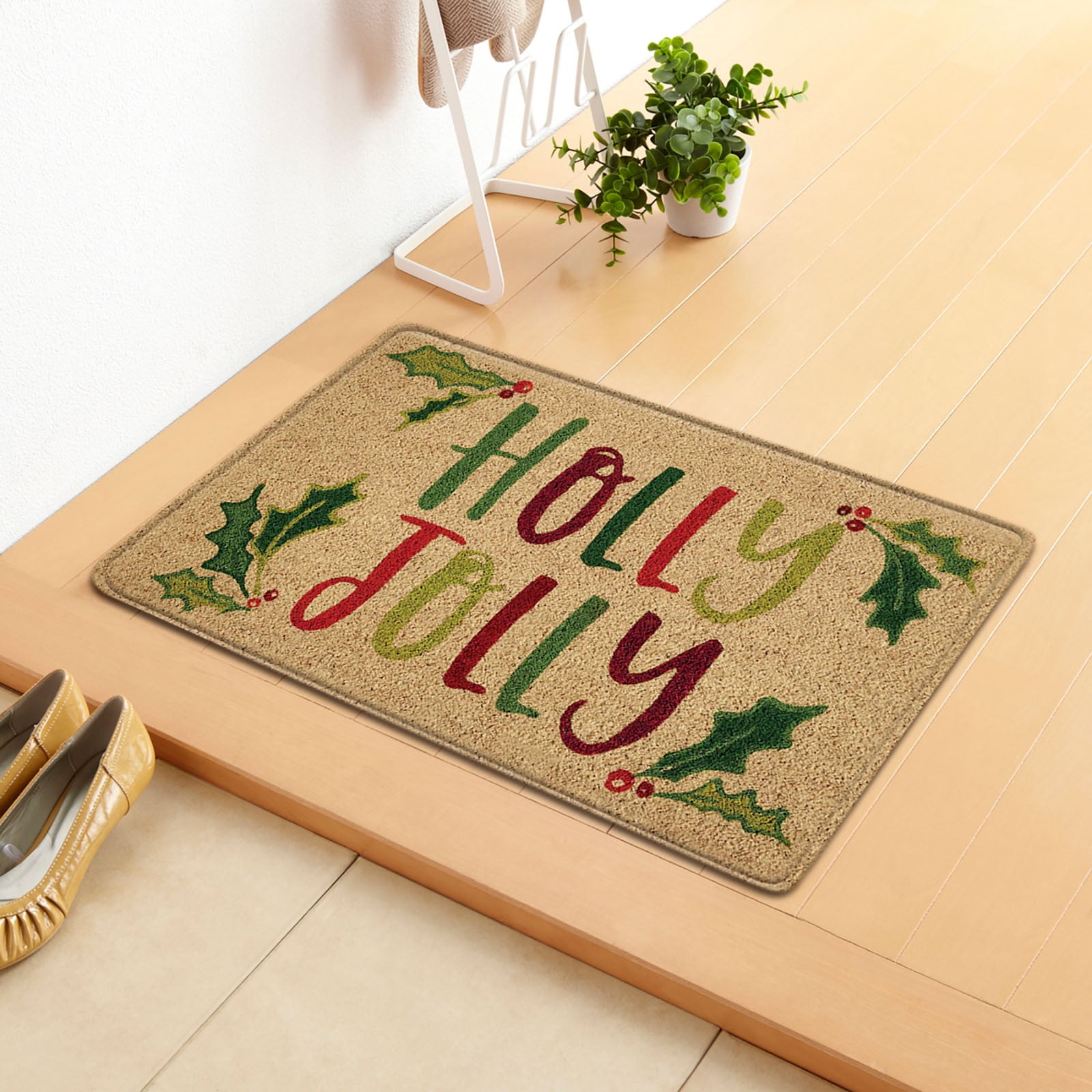 Oxodoi Christmas Doormat Blanket Dirt Trapper Door Mat Christmas Gift