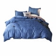 thumbnail image 1 of Zonao Bed Three Piece Gift Set Home Textile Sanding Three Piece Plain Three Piece Set Machine Washable Bedding Sets, 1 of 6