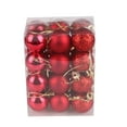 thumbnail image 1 of VANLOFE 24pcs Christmas Ball Ornaments, Ball Diameter 30mm/1.18in, Christmas Decorations Tree Balls for Xmas Holiday Wedding Party Decoration, Tree Ornaments, 1 of 2