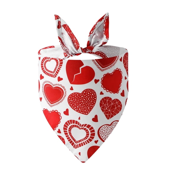 Zonao Pet Scarf -Valentine's Day Love Pet Scarf Cats & Dog Tricot,Pet Accessories,Valentine's Day Decorations,Dog Bandana Scarf,Triangle Bibs Cat Kerchief