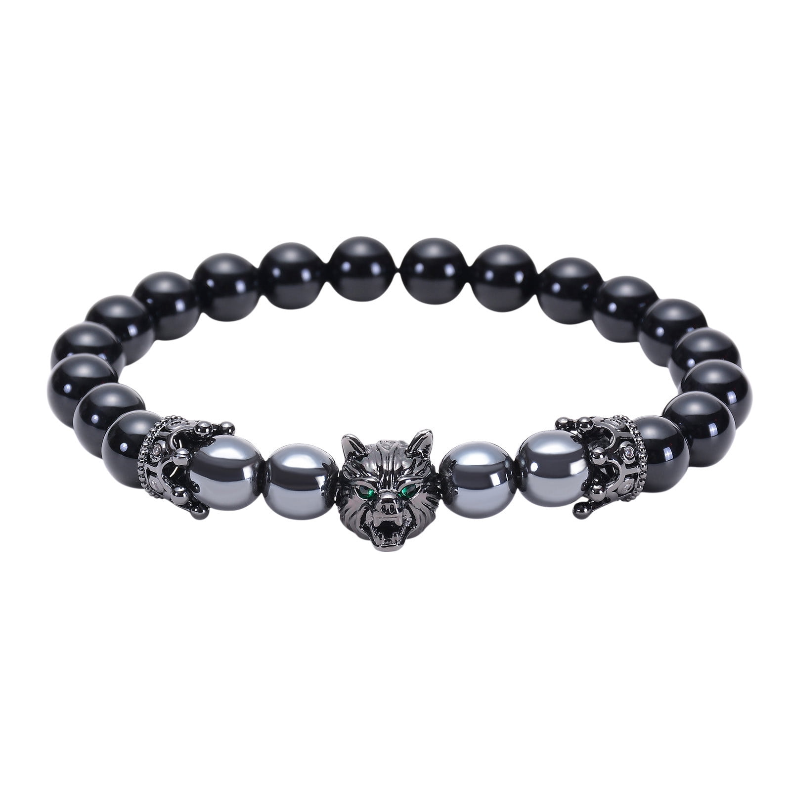 HOARBOEG Bracelets for Women Black Wolf