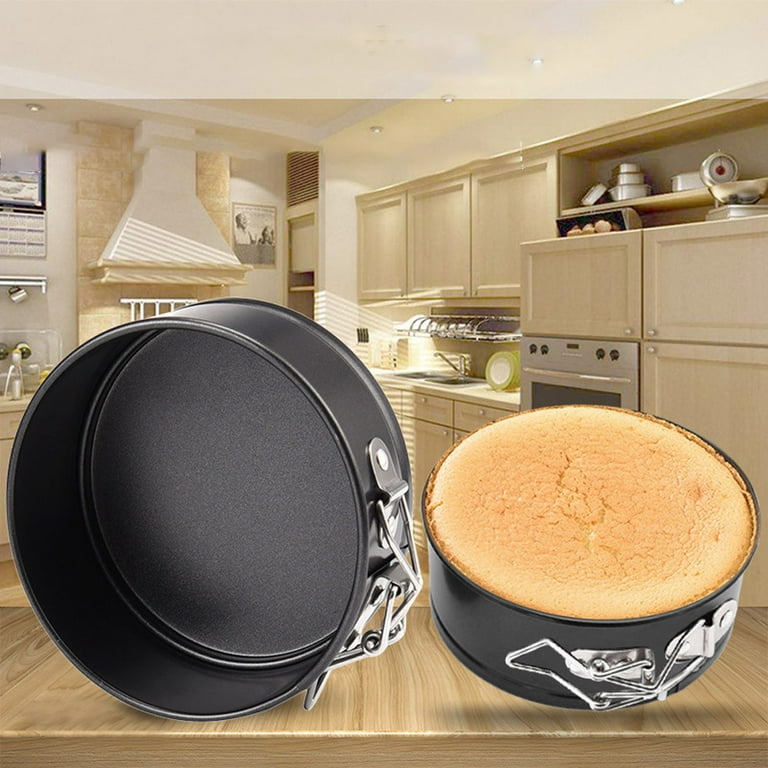 HIWARE 9 Inch Non-stick Cheesecake Pan Springform Pan with Removable  Bottom/Leakproof Cake Pan with 50 Pcs Parchment Paper - Black