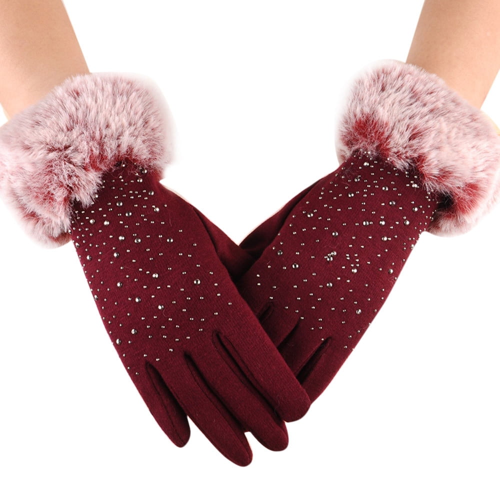 Oxodoi Deals Clearance Winter Gloves Women Touch Screen Glove Cold