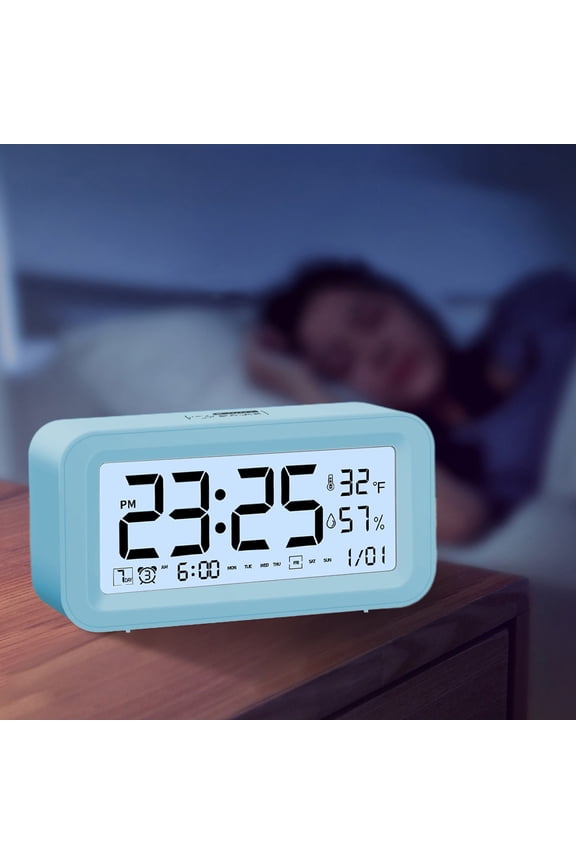 Digital Alarm Clock,LED Electronic Clock,Snooze Timer Countdown,12/24 Hour Display,Stereo Digital Display
