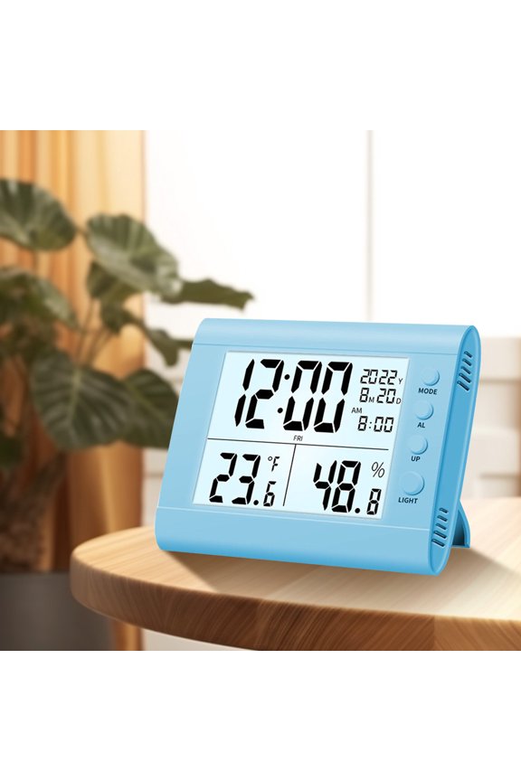 Digital Electronic Clock,LED Display,Stereo Digital Display,Snooze Alarm Clock,12/24H Switching,Countdown Timer,ABS Material,Compact Portable
