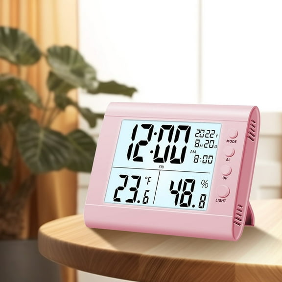 Oxodoi Digital Electronic Clock,LED Display,Stereo Digital Display,Snooze Alarm Clock,12/24H Switching,Countdown Timer,ABS Material,Compact Portable