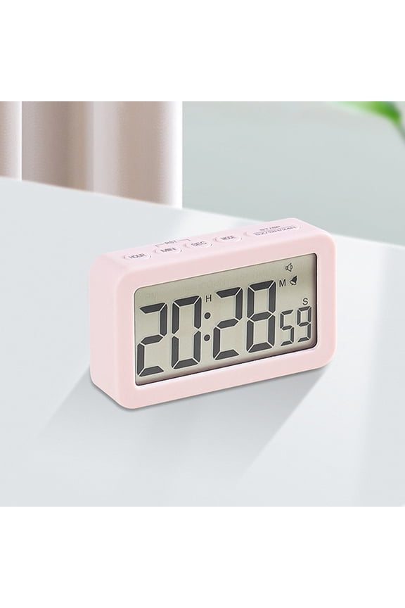 Digital Electronic Clock,LED Display,Stereo Digital Display,Snooze Alarm Clock,12/24H Switching,Countdown Timer,Mint Green