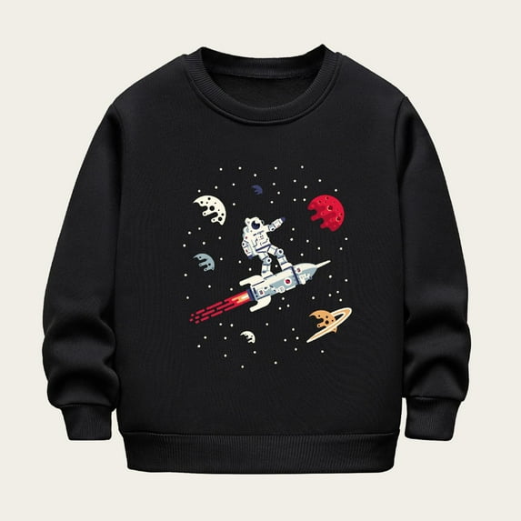 Oxodoi Fashion Girls Sweatshirts Clothes Cotton Long Sleeve kids Pullover Toddler Size 3-8 Years