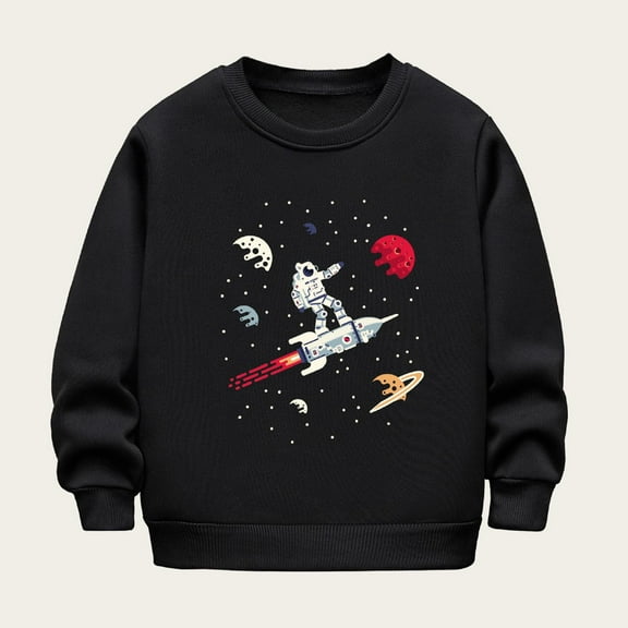 Oxodoi Fashion Girls Sweatshirts Clothes Cotton Long Sleeve kids Pullover Toddler Size 3-8 Years