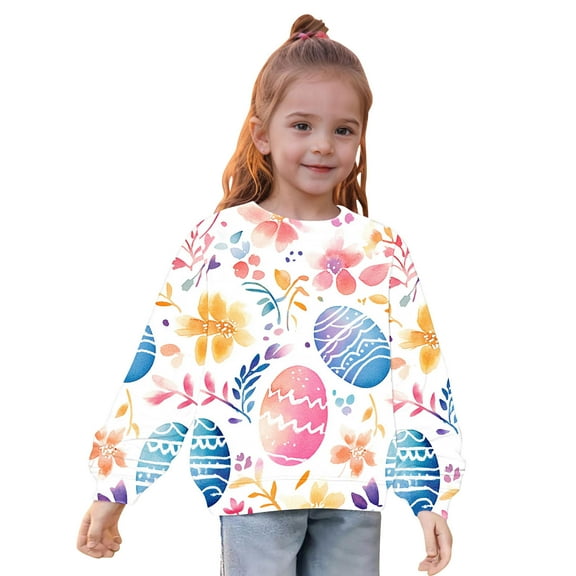 Oxodoi Girl Sweatshirts Pullover Crewneck Winter Long Sleeve Tops Shirts