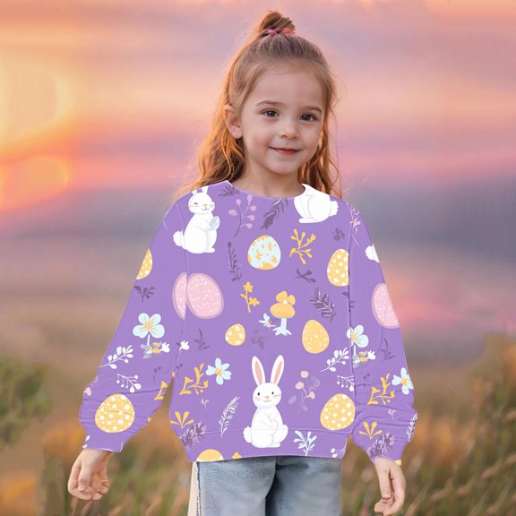 Oxodoi Girl Sweatshirts Pullover Crewneck Winter Long Sleeve Tops Shirts