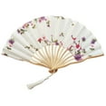 thumbnail image 1 of Oxodoi Hand Held Fan Bamboo Paper Chinese Style Folding Fan Party Wedding Decorations Supplies, 1 of 2