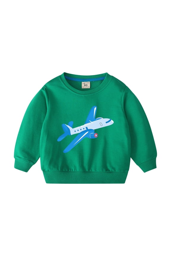 Kid Toddler Boys Sweatshirt Long Sleeve T-Shirt Pullover Crewneck Tops Winter Warm Sweater Gifts for Kids