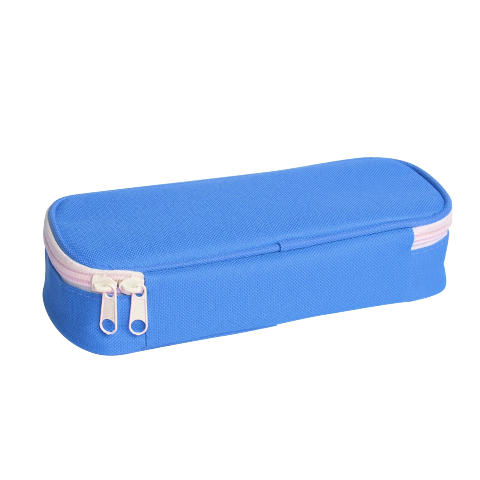 Ziloco slim pencil case Colorful Pencil Case, Storage Coin Purse,  Multifunctional Stationery Bag stand up pencil case,Blue 