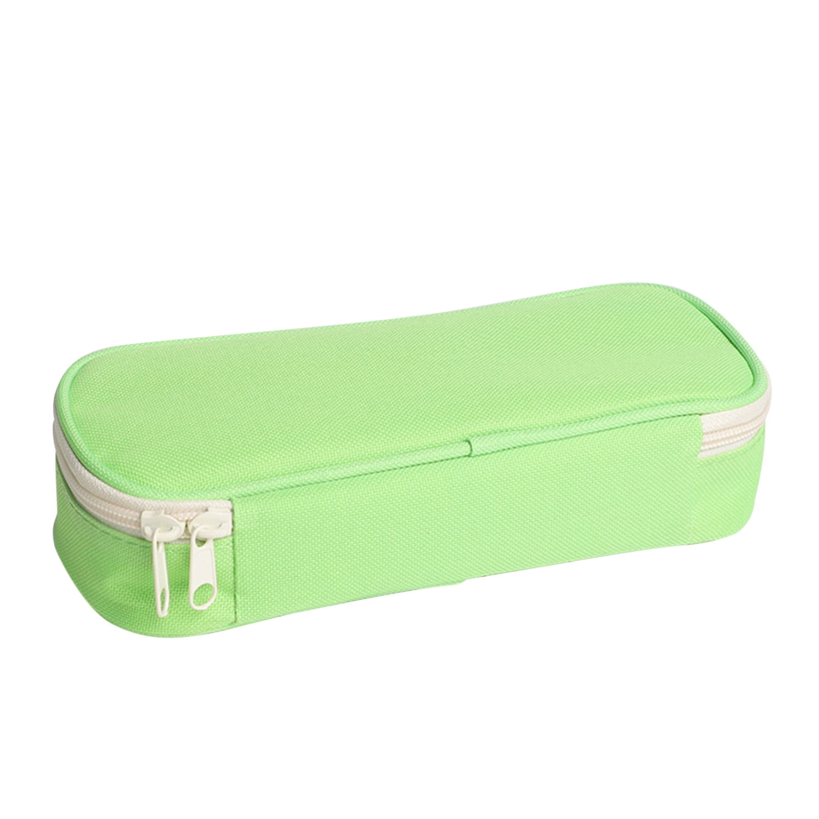 Multifunctional Pencil Pouch Portable Durable Stationery Case for Friends  Children Students Matcha Green