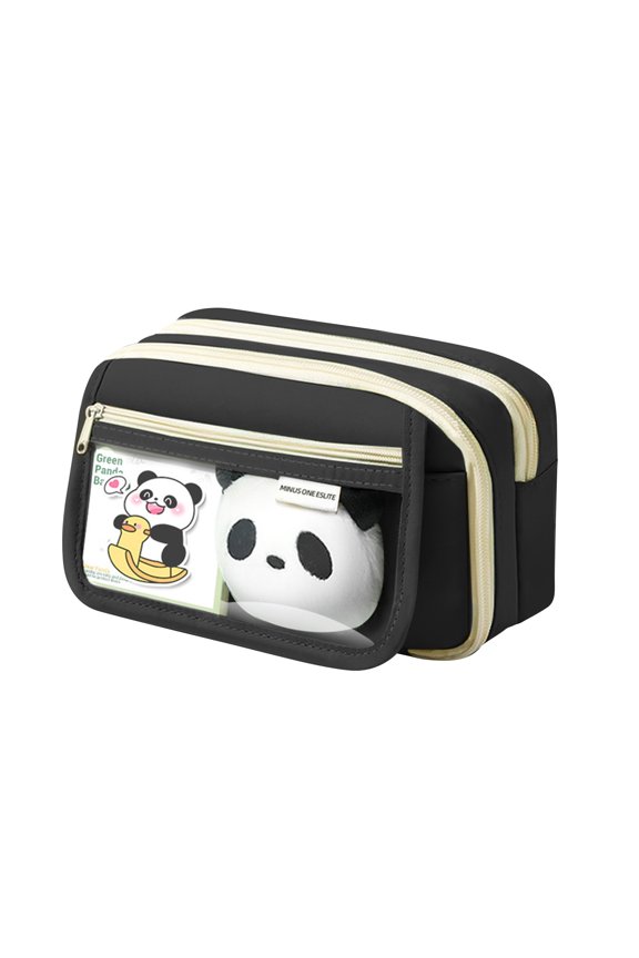 Large Capacity Pencil Case with 9 Compartments–Canvas Stationery Pouch
