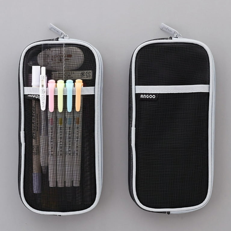 PAPERWRLD - Creative Rigid Organizer Pencil Case with 8 Mesh Pockets