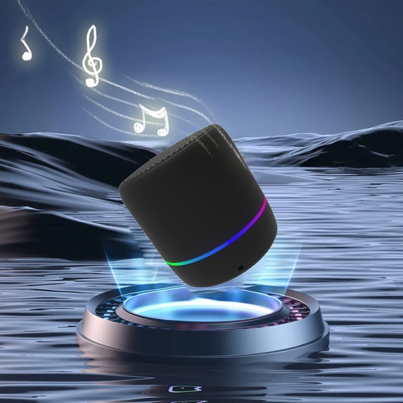 Oxodoi Macaron Bluetooth Speaker,Outdoor Mini Wireless 3W,Colorful LED Light Show,IPX3 Waterproof,Clip-On Portable