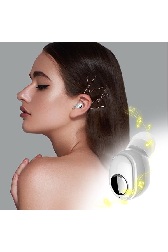 Mini Wireless Bluetooth 5.0 Earbuds,In-Ear Sports Headset,5 Hours Playback,USB Charging,Lightweight Design