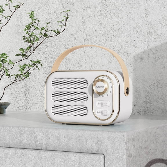 Oxodoi Portable Bluetooth Speaker,Mini FM Radio with TF Card,AUX Input,Retro Wireless Speaker,Long Battery Life