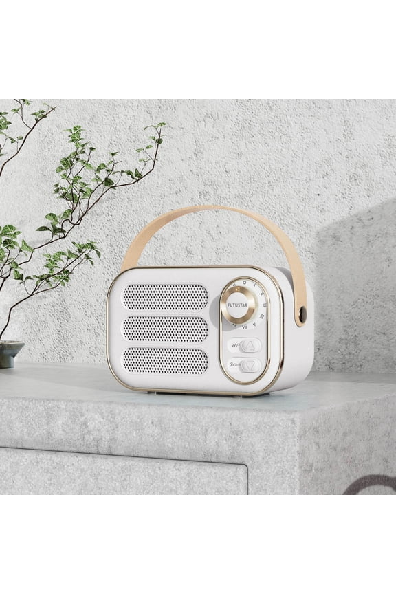 Portable Bluetooth Speaker,Mini FM Radio with TF Card,AUX Input,Retro Wireless Speaker,Long Battery Life