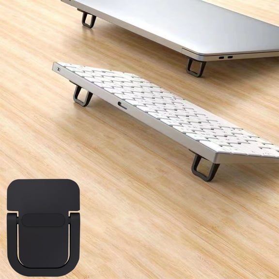 Oxodoi Portable Laptop Stand,Adhesive Mini Desktop Height Pad,Foldable ABS Laptop Riser