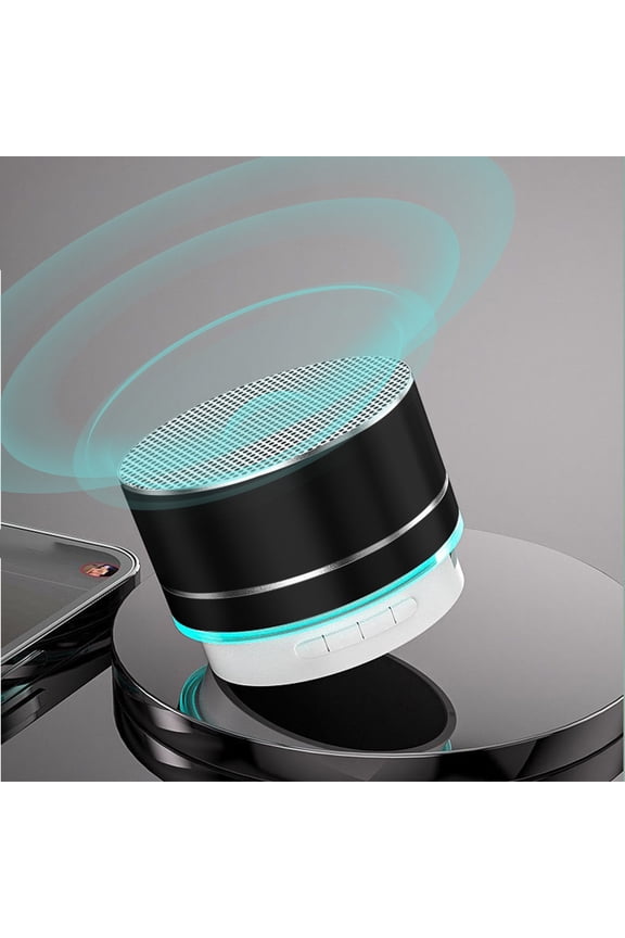 Portable Wireless Mini Speaker,Bluetooth 5.0,FM Radio,USB/TF Card/AUX Input,Compact Metal Design,3W Output,Built-in 550mAh Battery,for Phones,Laptops,MP3/MP4