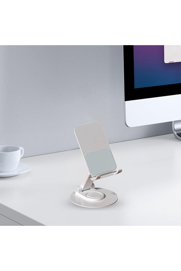 Rotating Aluminum Alloy Phone Stand,Desktop Tablet Holder,Foldable Adjustable Mobile Live Streaming Stand