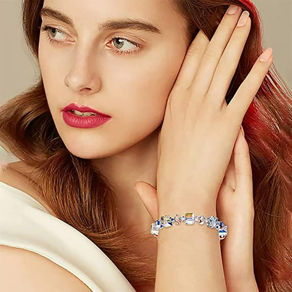 HOARBOEG Bracelets for Women Romance Auroras Borealiss Elementals Crystal Bracelet Jewelry Birthday Gift for Friends Lovers Mom Wife