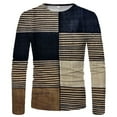 thumbnail image 1 of Tnhcen Long Sleeve Tee Shirts for Men Men's Loose Round Neck 3d Printing Long-sleeved T-shirt Top, 1 of 4