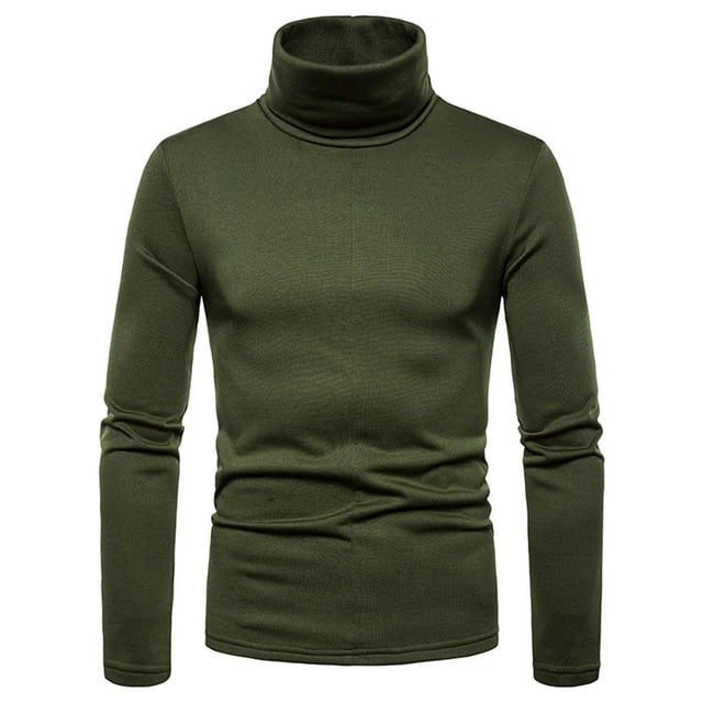 Oxodoi Sales Clearance Turtle Necks for Mens Long Sleeve Men Solid ...
