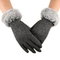 thumbnail image 1 of Winter Gloves Women Touch Screen Glove Cold Outdoor Sport Weather Warm Gloves, 1 of 5