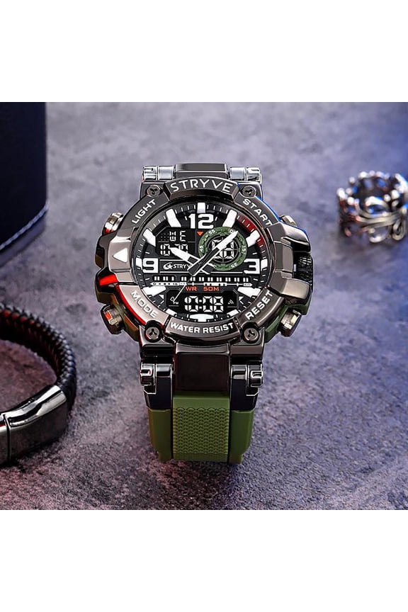 Sports Digital Watch,Luminous Electronic Wristwatch with EL Backlight,Shockproof Waterproof Multi-Function Teens Watch