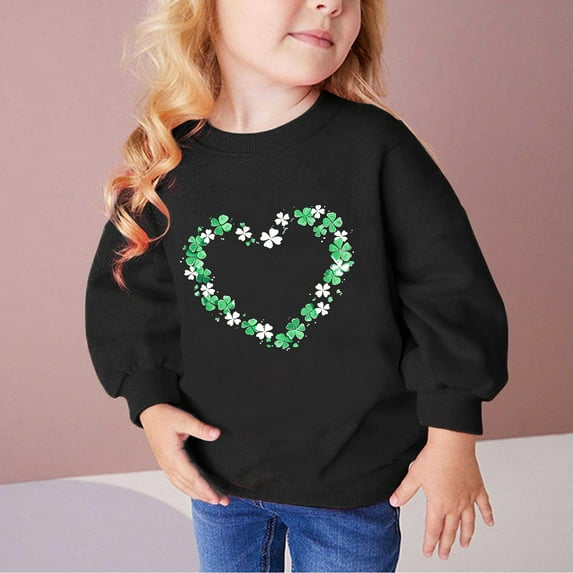 Oxodoi Toddler Baby Girl Long Sleeve Sweatshirt Tops Basic Solid Color Oversized Sweater Shirts Kid Fall Clothes