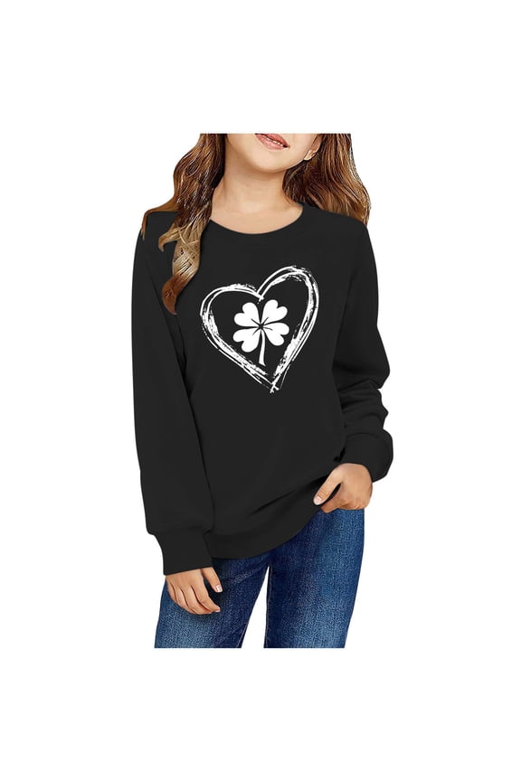 Toddler Boy Crewneck Sweatshirt Shirts Long Sleeve Cartoon Pullover Sweater for Kids