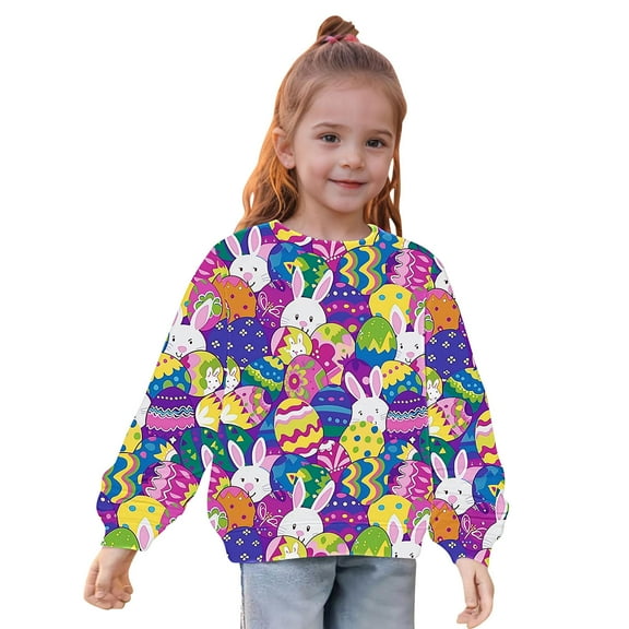 Oxodoi Toddler Baby Girls Sweatshirts Casual Pullover Crewneck Winter Long Sleeve Tops Shirts Clothes