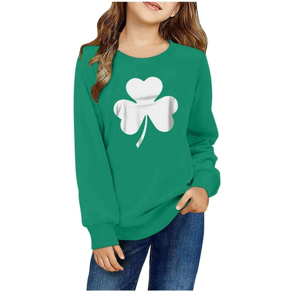 Oxodoi Toddler Shirt for Boys Girls Cute Print Long Sleeve Top Crewneck Sweatshirt Casual Spring Clothes