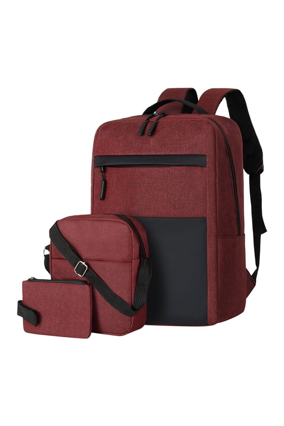 USB Charging Backpack,3-Piece Laptop Bag Set,High-Capacity Student Backpack,Waterproof Business Backpack,Adjustable Shoulder Straps