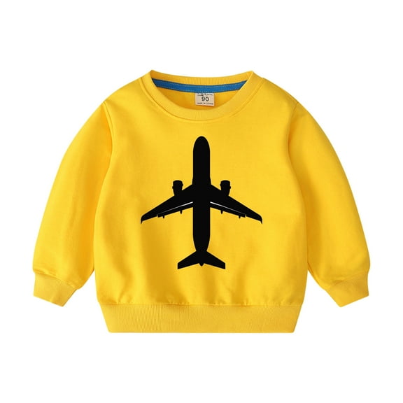 Oxodoi Unisex Kids Solid Cotton Thin Pullover Sweatshirt T-Shirt Toddler Baby Crewneck Long Sleeve Tshirts Tops Blouse