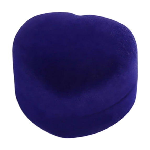 Matoen Valentine's Day Gift-Heart shaped Flocking Ring Box Flip Lid Ring Storage Box Proposal Jewelry Gift Packaging Storage