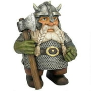 Oxodoi Viking Victor Norse Dwarf Gnome Statue, Outdoor Gnome Figurines for Indoor Outdoor Home Yard Decor, Gnome Sculpture with Axe, Viking Gnome Courtyard Sculpture Decoration for Home