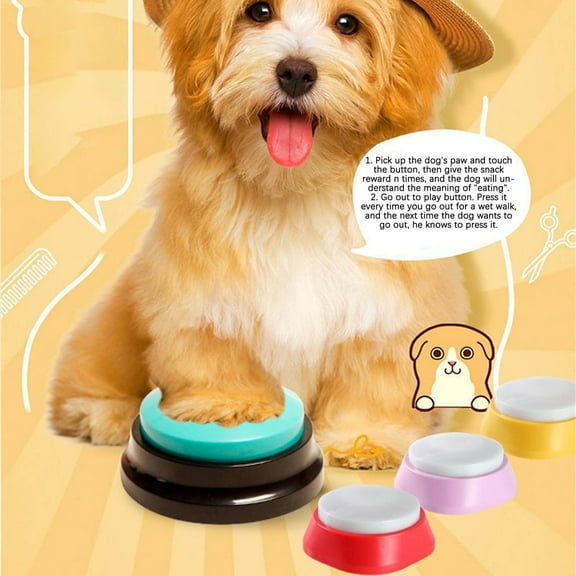 Zonao Voice Recording Button,Pet Training Buzzer,30 Second Record&Playback,Voice Recording Clicker for Pet Training,Funny Gift for Pet